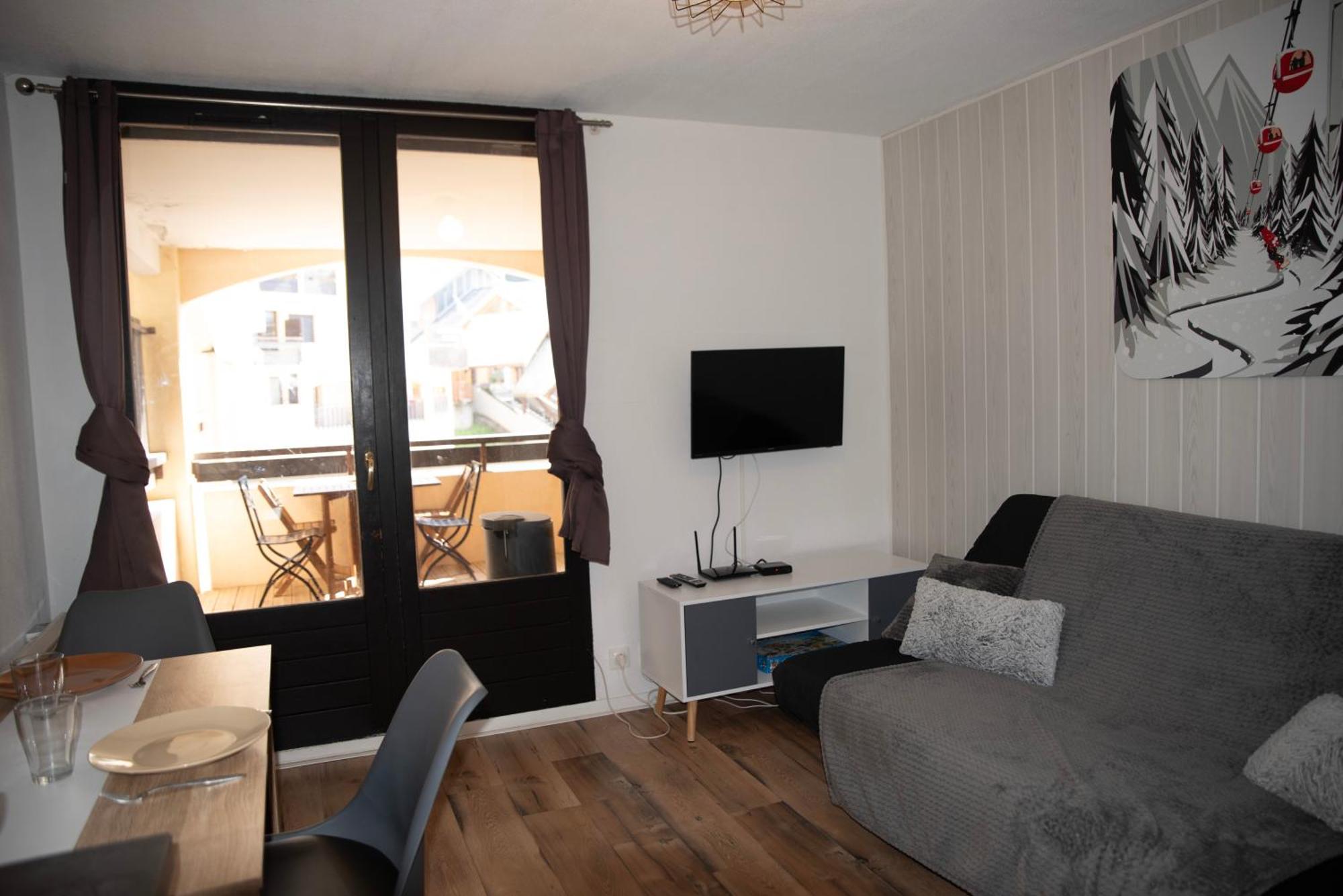 Poutran 2, Studio 4 Personnes Au Pied Des Pistes Avec Grande Terrasse Oz Eksteriør billede